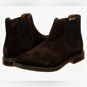 CLARKS Suede Chelsea Jaxen Ankle Boots 9M
